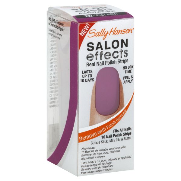 Sally Hansen Salon Effects Nail Polish Strips, Real, Violet Night 130, price decreased by 75%