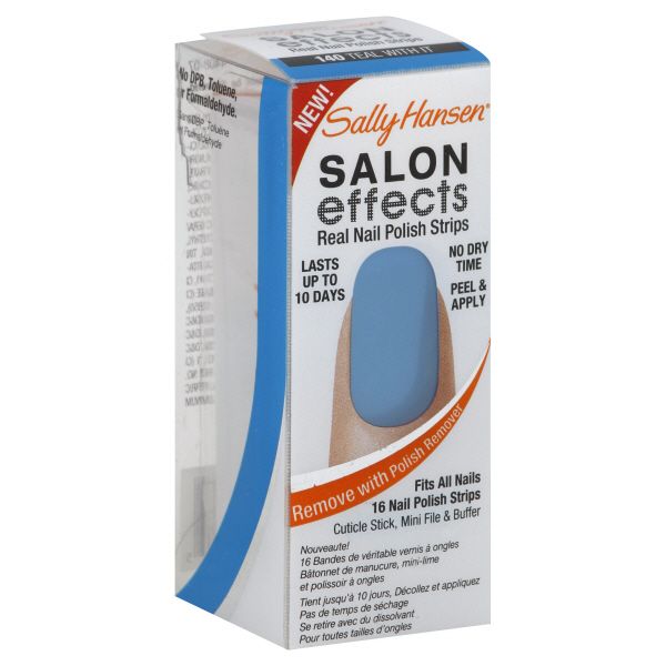 Sally Hansen Salon Effects Nail Polish Strips, Real, Teal With It 140, price decreased by 75%