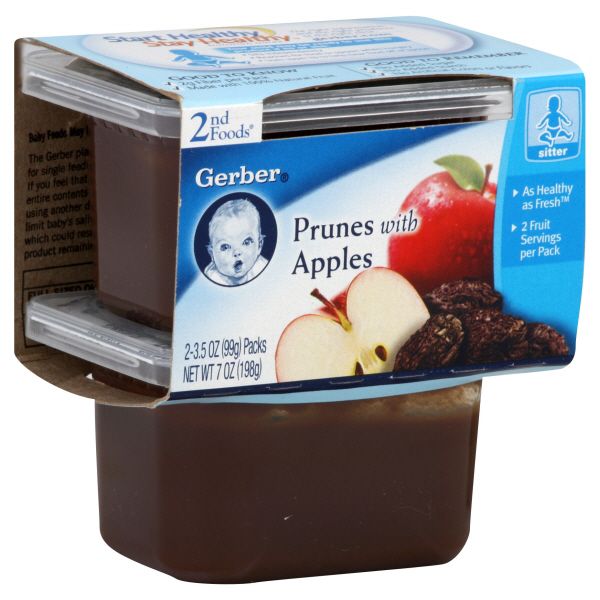 Gerber 2nd Foods Prunes with Apples, 2 - 3.5 oz (99 g) packs [7 oz (198 g)] at Kmart.com