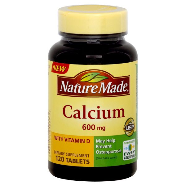 Nature Made Calcium, with Vitamin D, 600 mg, Tablets, 120 tablets at Kmart.com