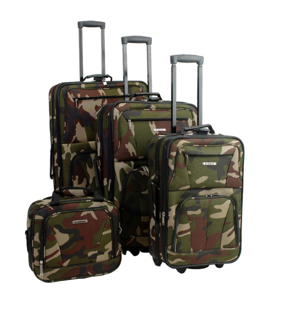 Rockland Fox Luggage 4 PIECE CAMO LUGGAGE SET at Kmart.com