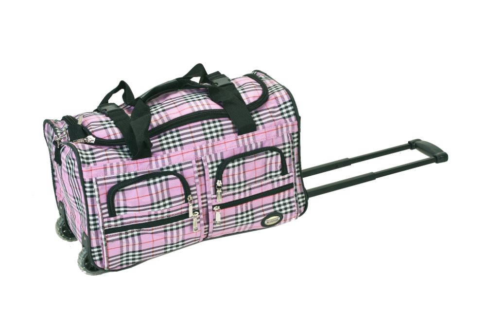 Rockland Fox Luggage 22" ROLLING DUFFLE BAG, PINK CROSS at Kmart.com