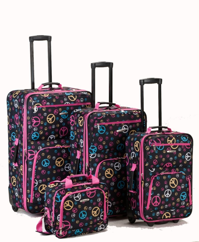 Rockland Fox Luggage 4PIECE LUGGAGE SET, PEACE at Kmart.com