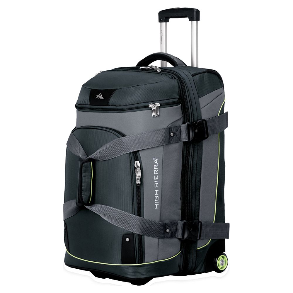 High Sierra AT3 26-inch Drop-Bottom Wheeled Charcoal Duffel