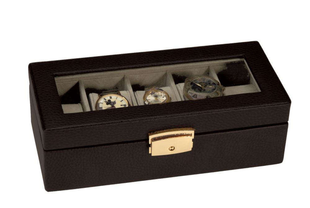 Royce Leather 5 Slot Watch Box