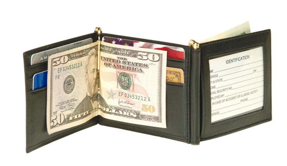 Mens Double Money Clip Wallet