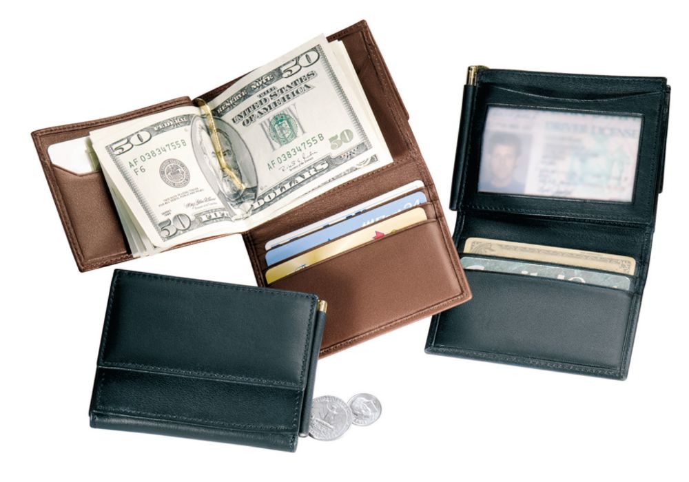 Royce Leather Mens Money Clip Wallet