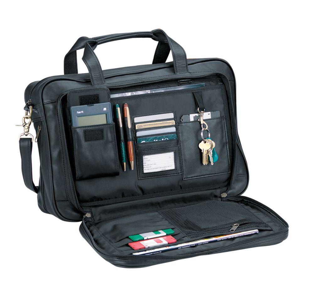 Royce Leather Expandable Briefcase at Kmart.com