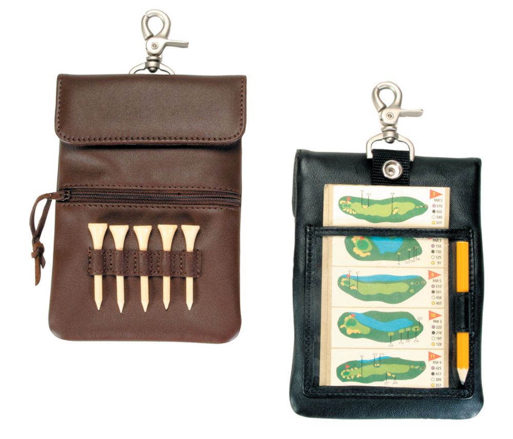 Royce Leather Clip-on Golf Accessory Bag