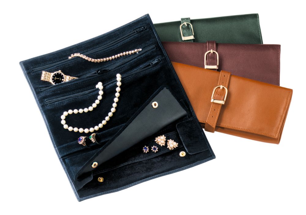 Royce Leather Jewelry Roll - Tan at Kmart.com