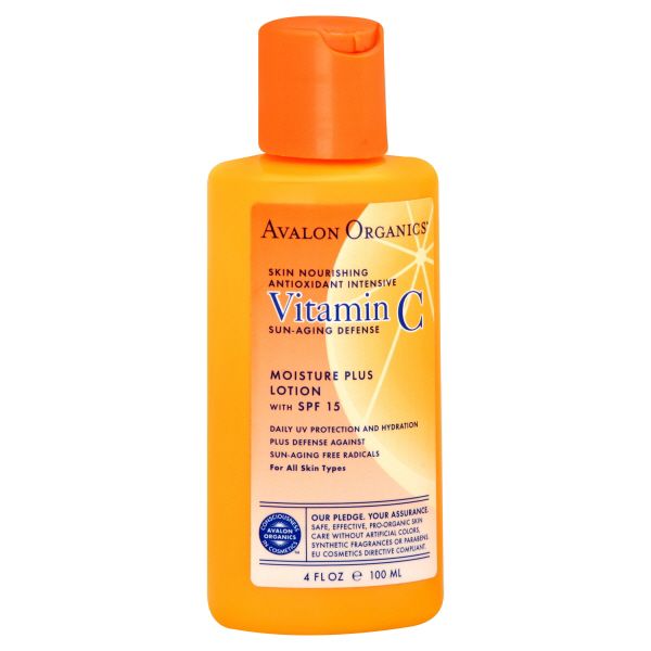 Avalon Avalon Organics Moisture Plus Lotion, with SPF 15, 4 fl oz (100 ml)