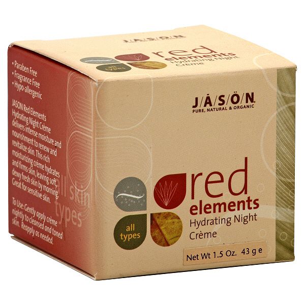 Jason Red Elements Hydrating Night Creme for All Types, 1.5 oz (43 g)