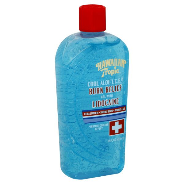 Hawaiian Tropic Burn Relief Gel with Lidocaine, Cool Aloe I.C.E., 16 fl oz (473 ml) at Kmart.com