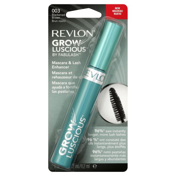 Revlon Grow Luscious Mascara & Lash Enhancer, Blackened Brown 003, 0.38 fl oz (11.2 ml)