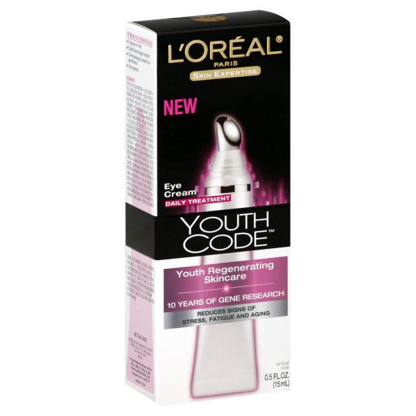 L'Oreal Skin Expertise Youth Code Eye Cream, Daily Treatment, 0.5 fl oz (15 ml)