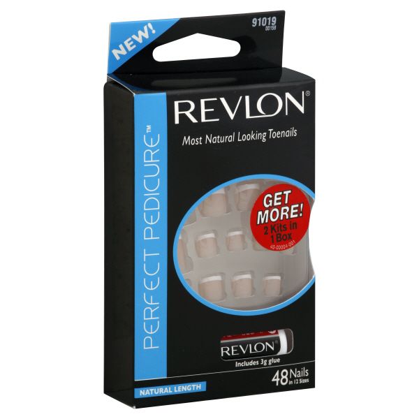 Revlon Perfect Pedicure Toenails, Natural Length, 91019, 48 nails at Kmart.com