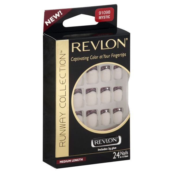 Revlon Runway Collection Nails, Medium Length, Mystic, 24 nails at Kmart.com