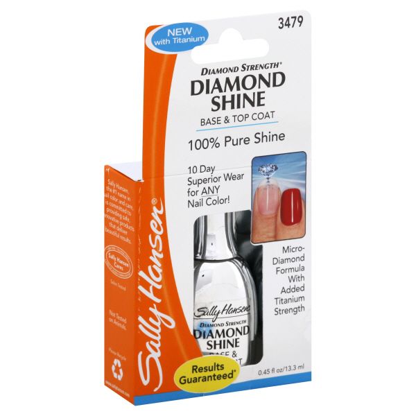 Sally Hansen Diamond Strength Base & Top Coat, Diamond Shine, 0.45 fl oz (13.3 ml) at Kmart.com