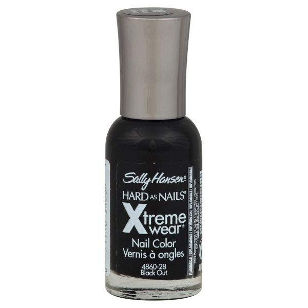 Sally Hansen Hard as Nails Xtreme Wear Nail Color, Black Out 28, 0.4 fl oz (11.8 ml) at Kmart.com