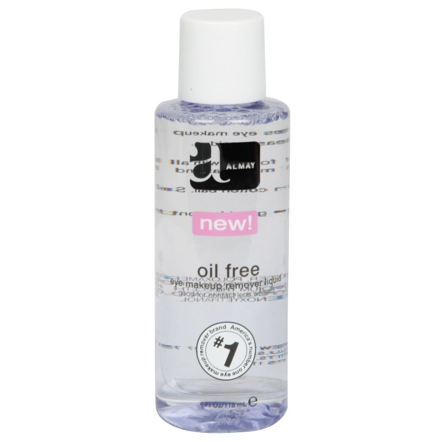 Almay Oil Free Eye Makeup Remover Liquid, 4 fl oz (118 ml)