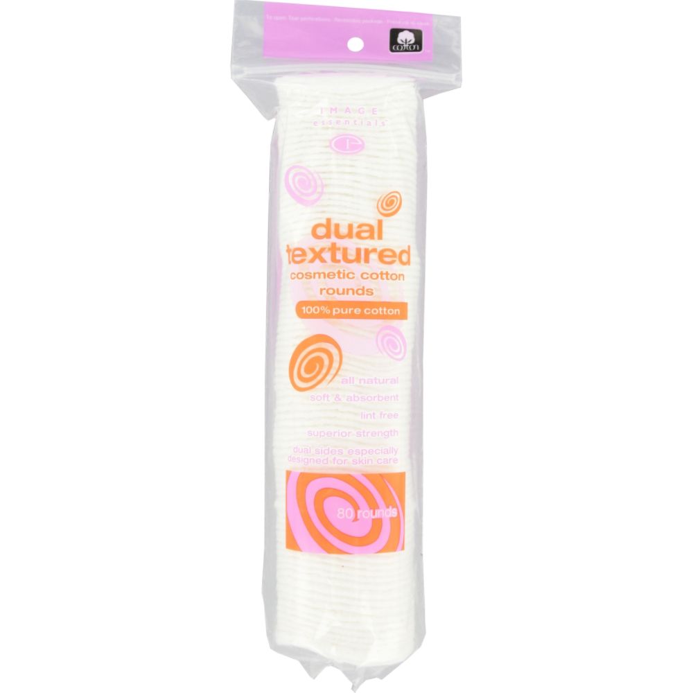 Image Essentials Dual Textured Cosmetic Cotton Rounds Bag 80 Count at Kmart.com