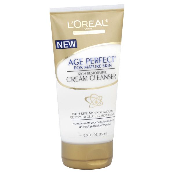 L'Oreal Age Perfect Rich Restorative Cream Cleanser for Mature Skin, 5 fl oz (150 ml)