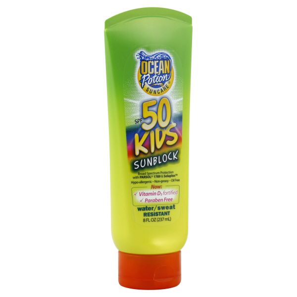 Ocean Potion Suncare Sunblock, Kids, SPF 50, 8 fl oz (237 ml) at Kmart.com