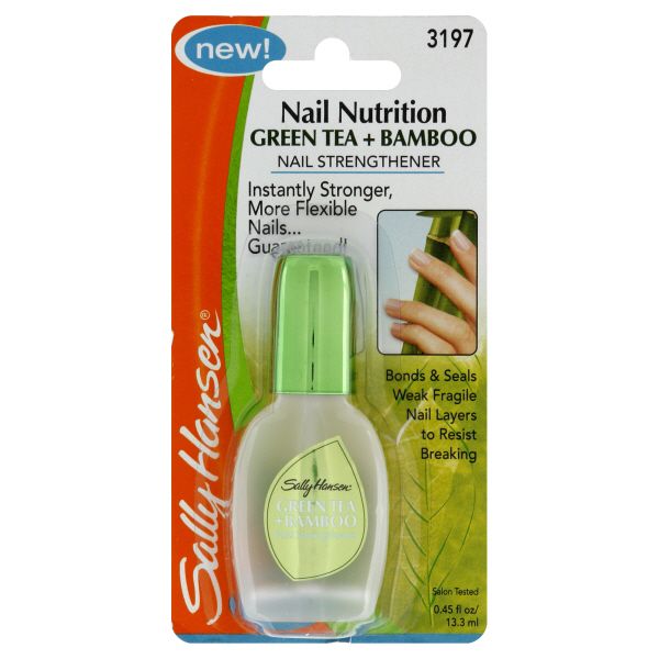 Sally Hansen Nail Nutrition Nail Strengthener, Green Tea + Bamboo, 0.45 fl oz (13.3 ml) at Kmart.com