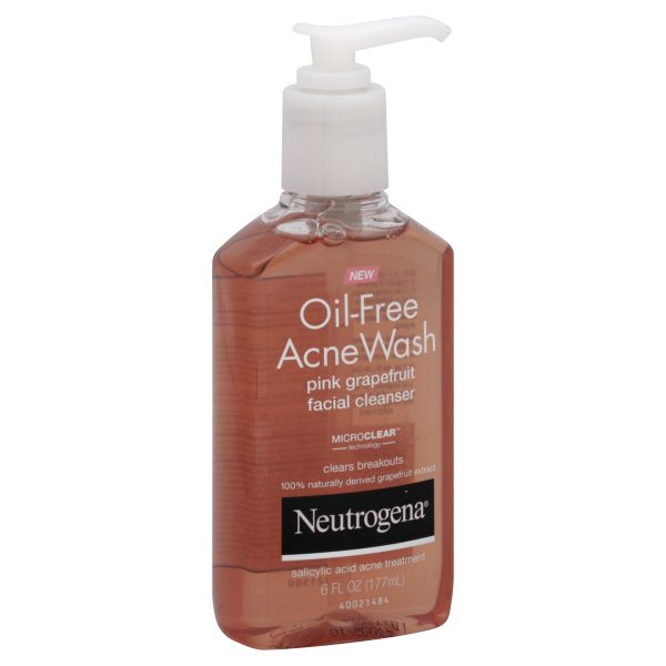 Neutrogena Oil-Free Acne Wash, Pink Grapefruit Facial Cleanser, 6 fl oz (177 ml) at Kmart.com
