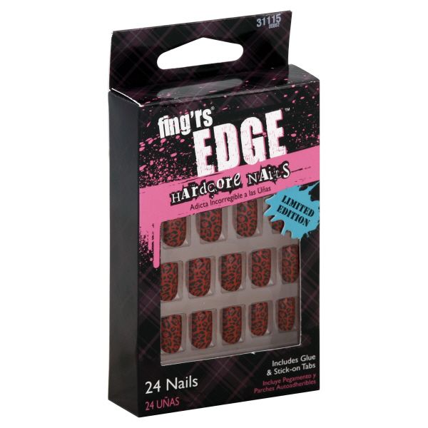 Fing'rs Edge Nails, Hardcore, 24 nails