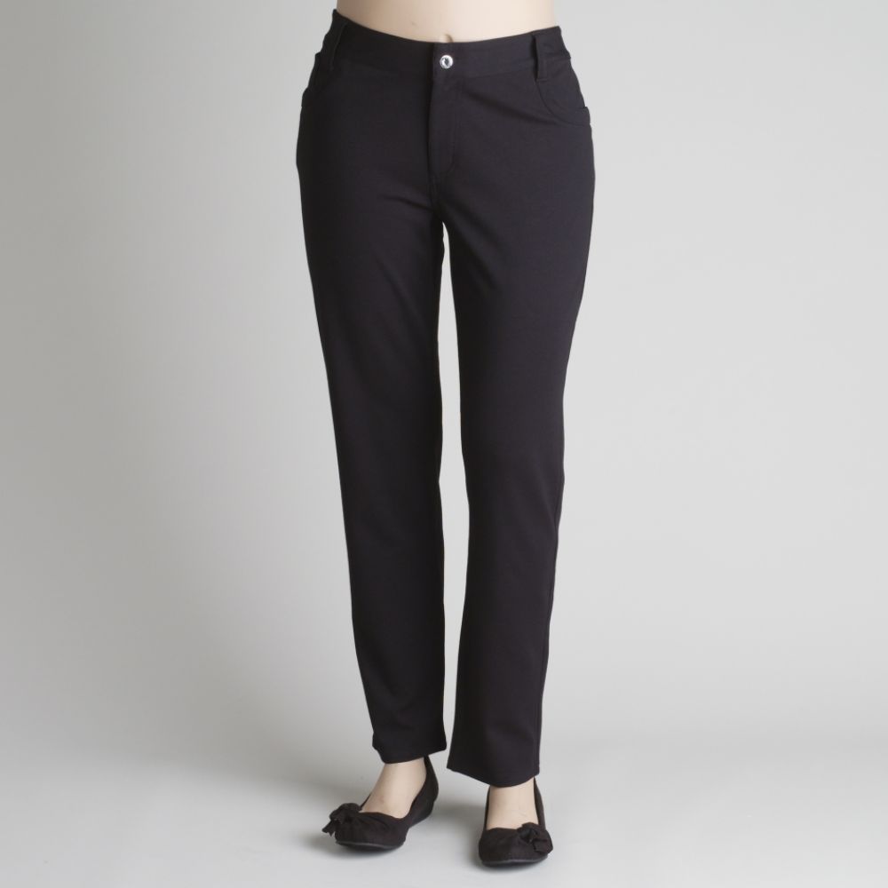 Covington Women's Rhinestone Studded Ponti Pants - Plus