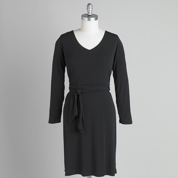 Laura Scott Women's Plus Tie-waist Dress