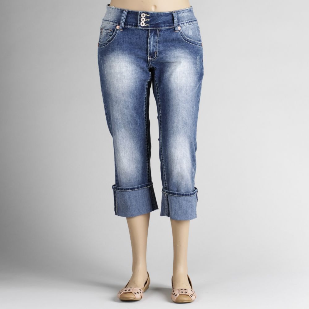 Angels Women’s Plus Cuffed Flood Denim
