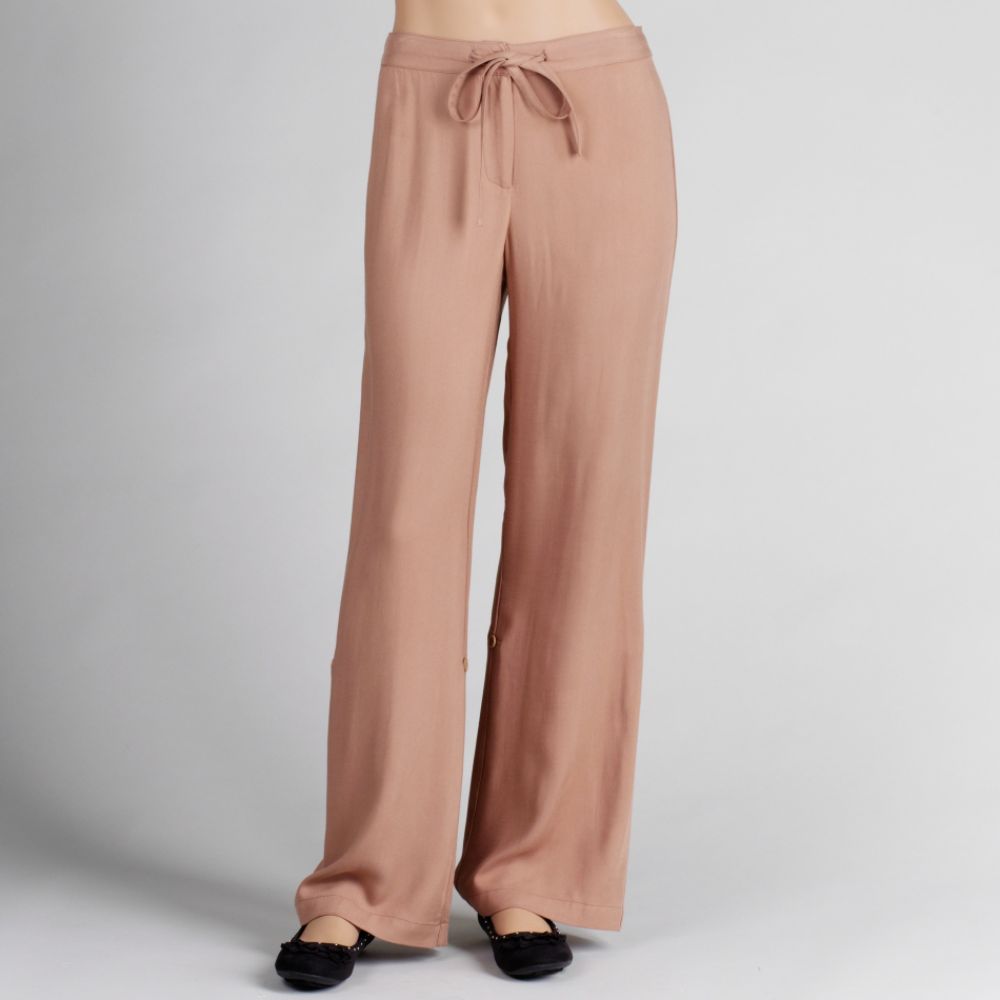 Larry Levine Women's Petite Belted Dress Pants