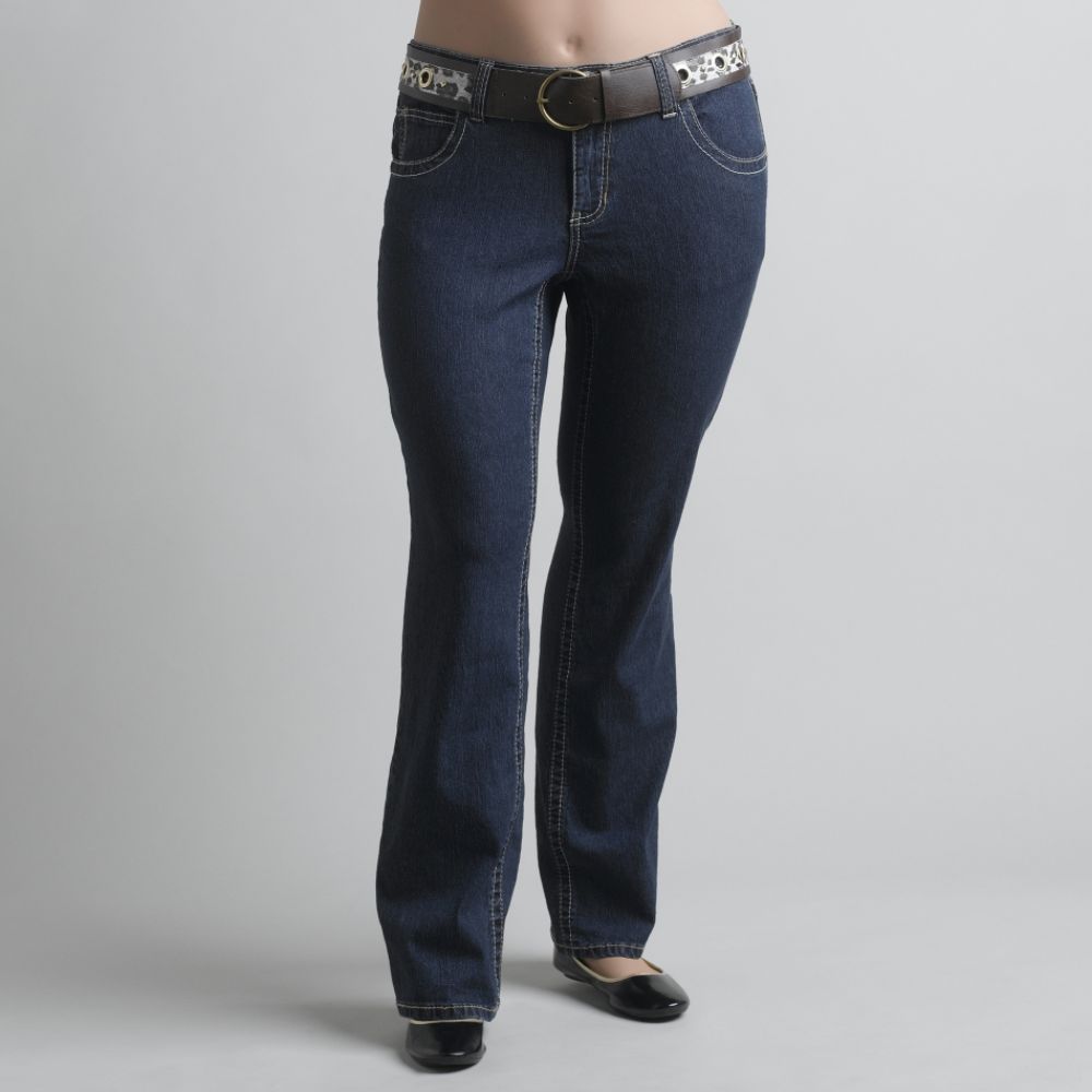 Angel Women's Plus Boot Cut Jeans