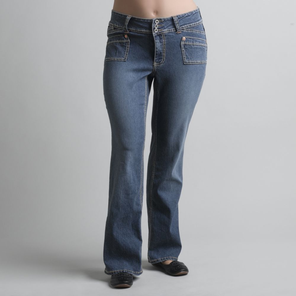 Angel Women's Plus Boot Cut Jeans