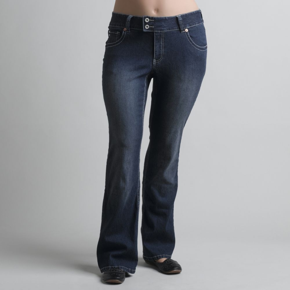 Angel Women's Plus Boot Cut Jeans