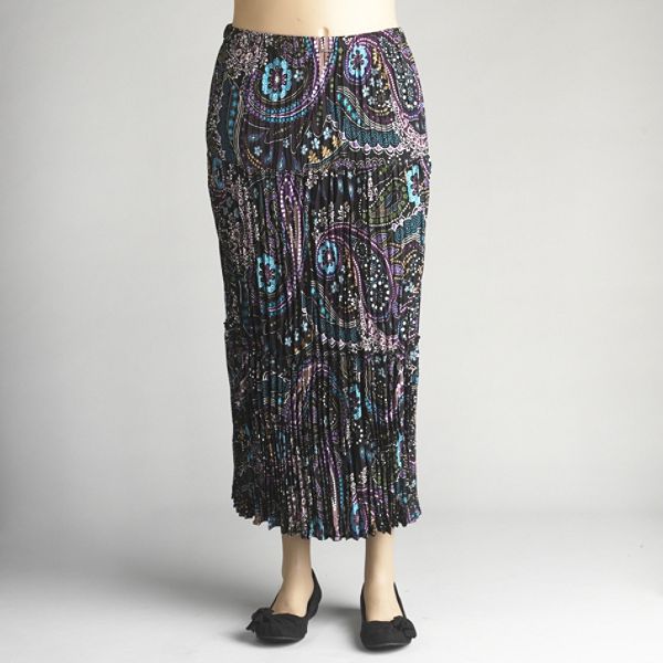 Laura Scott Women's Printed Broom Skirt - Plus