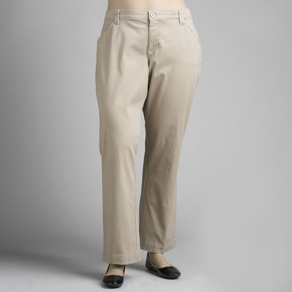 Lee Women's Plus Comfort Waist Twill Pants