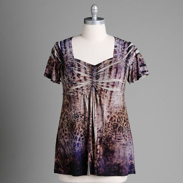 Canyon River Blues Women's Sweetheart Neckline Knit Top - Plus
