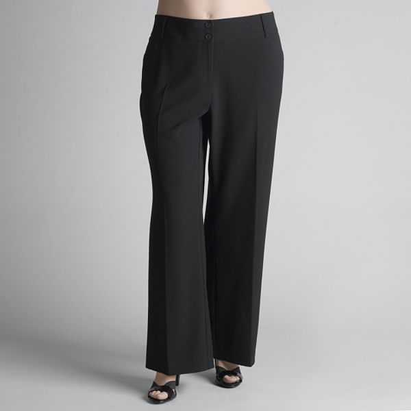 Covington Women's Plus Solid Dress Pants
