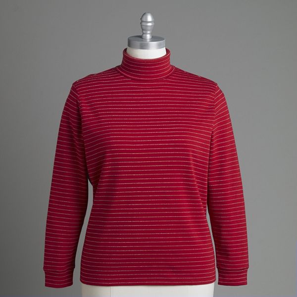 Laura Scott Women's Long Sleeve Turtleneck - Plus