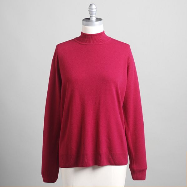 Sag Harbor Women's Plus Mockneck Sweater - Plus