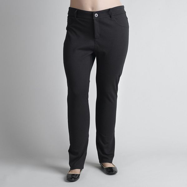 Beverly Drive Women's Plus Five-pocket Leggings