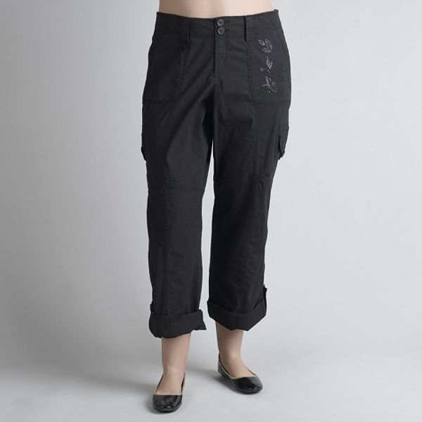 Beverly Drive Women's Plus Convertible Cargo Pants