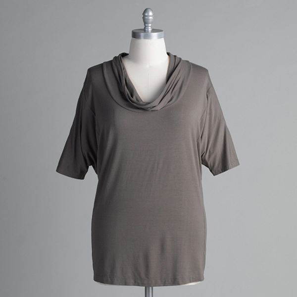 Beverly Drive Women's Plus Knit Tunic Top