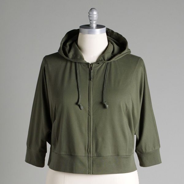 Beverly Drive Women's Plus French Terry Hoodie
