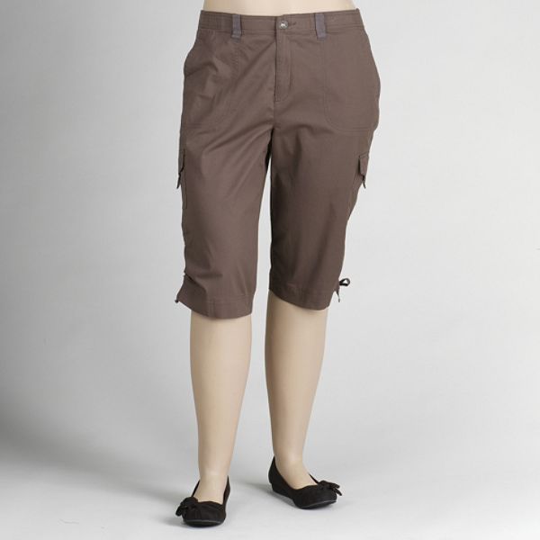 Gloria Vanderbilt Women's Plus Twill Cargo Skimmers
