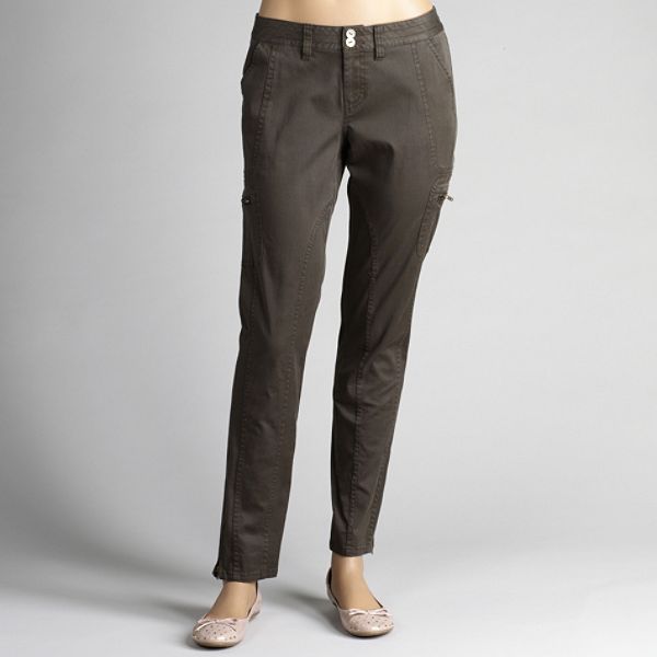 Apostrophe Women's Plus Skinny Cargo Pants