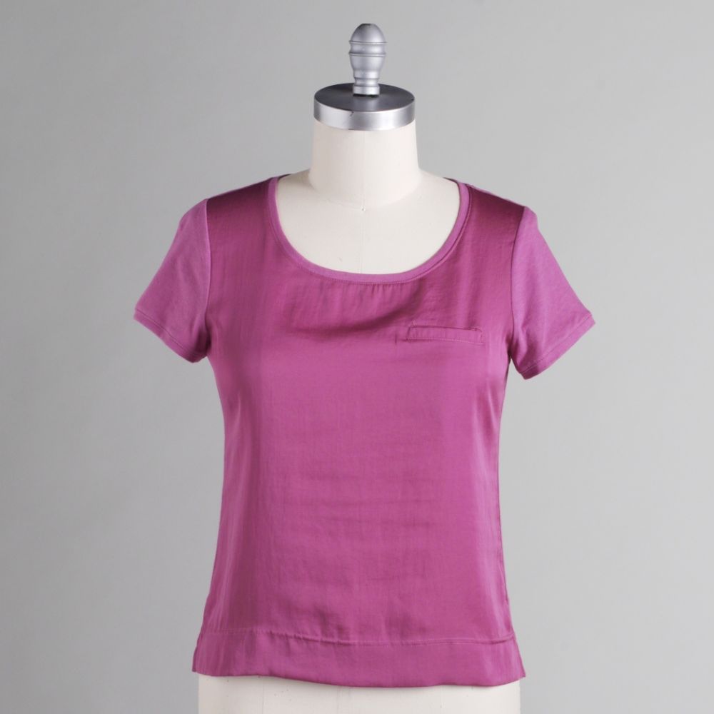 Covington Women's Petite Charmeuse Front Top